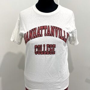 Y2K Manhattanville College Tshirt by Champion | Size Medium unisex